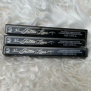 COPY - NIB- Kat Von D Tattoo Liquid Eyeliner- Trooper Black - Lot of 3